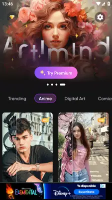 Artimind: AI Art Generator android App screenshot 1